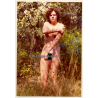 Erotic Study: Natural Nude Curlyhead In Forest / Nudism (Vintage Photo France ~1980s)