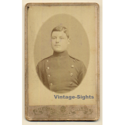 C. Stichaner / Ulm: Young Soldier In Uniform (Vintage CDV ~1890s/1900s)