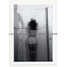 RV Of Brunette Tied To Door Frame / Whip - BDSM (Vintage Photo B/W 1950s/1960s)