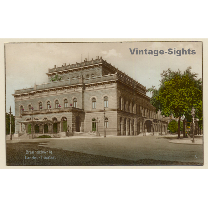 Braunschweig / Germany: Landes-Theater (Vintage RPPC)