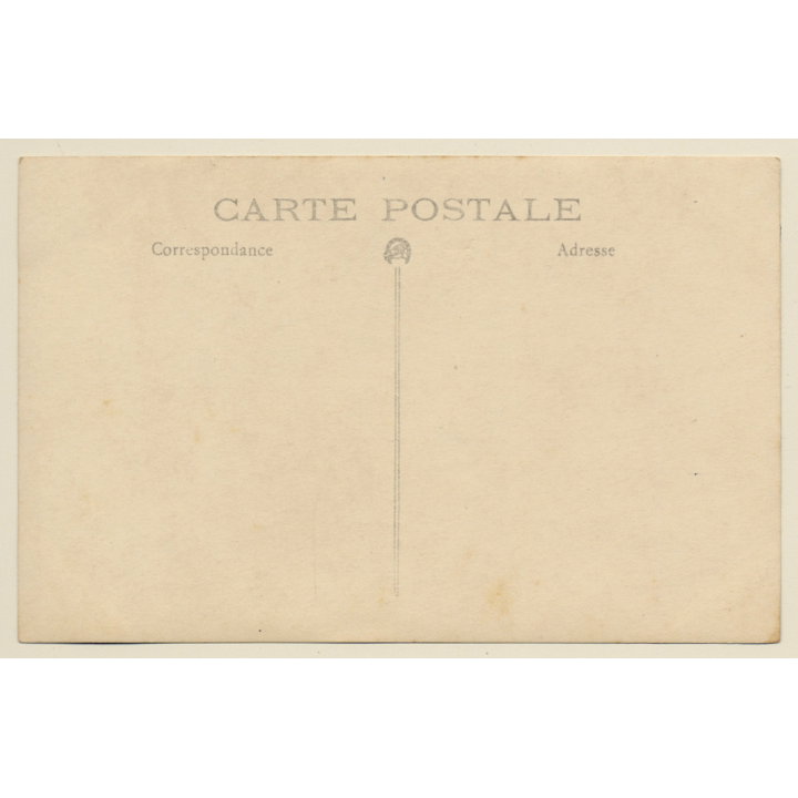 Elegant Blonde Woman With Fan / Abanico (Vintage RPPC ~1920s/1930s)