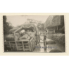 Liberia: Le Bac / Lorry Missed Ferry - Stuck In River (Vintage Photo ~1950s)