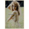 Erotic Study: Natural Pretty Topless Curlyhead On Meadow (Vintage Photo ~1980s)
