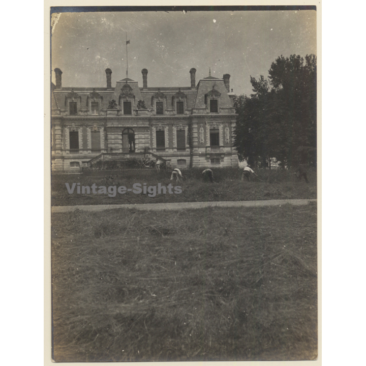 Martillac / Gironde: Château de L'Hermitage *2 / Jardinier (Vintage Photo ~1910s/1920s)
