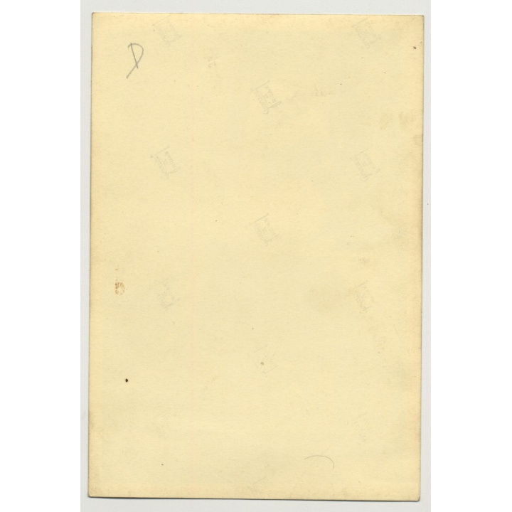 Seductive Brunette Smokes A Cigarette / Stockings (Vintage Photo B/W ~1930s)