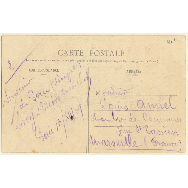 1379 Afrique Occidentale: Jeune Soussou / Ethnic Nude (Vintage PC 1909)