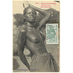 1379 Afrique Occidentale: Jeune Soussou / Ethnic Nude*2 (Vintage PC 1909)