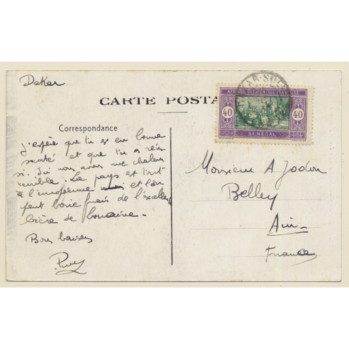 1032 Afrique Occidentale: Jeune Femme Foulah / Ethnic Nude - Senegal (Vintage PC 1915)