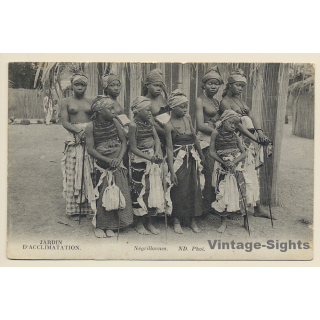 Paris: Jardin D'Acclimation - Danseuses Soussou - Human Zoo (Vintage PC 1926)