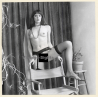 Erotic Study: Great Take Of Slim Nude With Foot On Director's Chair (Vintage Photo KORENJAK 1970s/1980s)