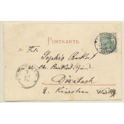 Gruss Vom Deutschen Rhein, Wo Unsere Reben Wachsen (Vintage PC 1902)
