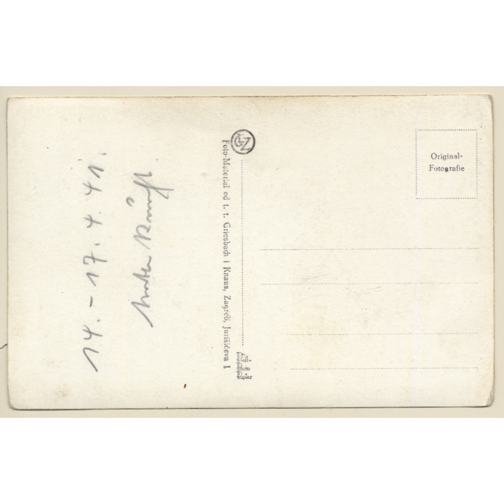 Croatia: Oroslavje Donje Castle  (Vintage RPPC 1941)