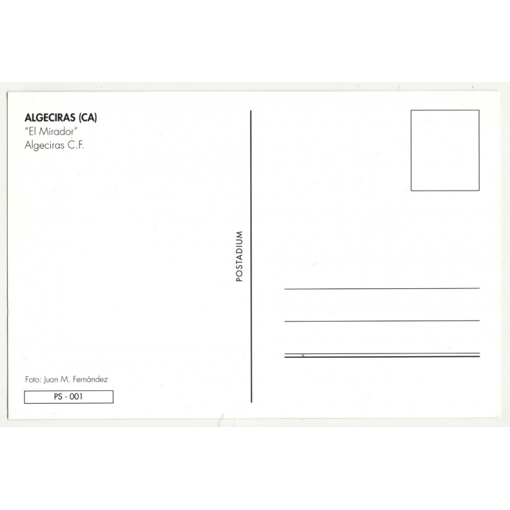 Estadio El Mirador / Stadium El Mirador - Algeciras, Cadiz / Spain (Vintage Postcard)