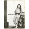 Erotic Study: Smiling Nude Female With Apron (Vintage Photo GDR ~1980s)