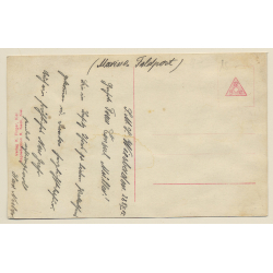 Deutsches Unterseeboot Beim Tauchen / U-Boot - WW1 (Vintage RPPC 1915)