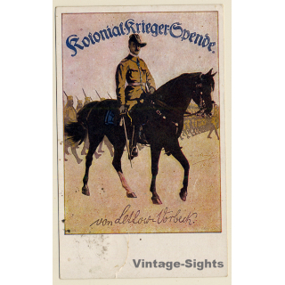 Germany - WW1: Ostafrika - Kolonial Krieger Spende (Vintage PC 1918)