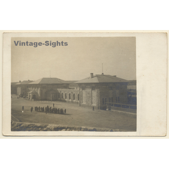 Aleppo / Syria: Baghdad Train Station - Gare Du Bagdad (Vintage RPPC 1910s/1920s)