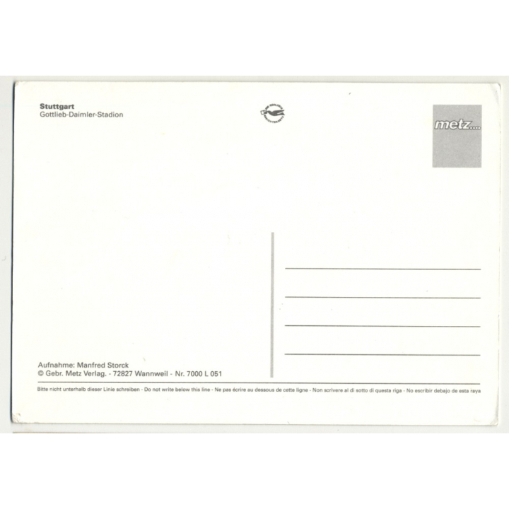 Gottlieb-Daimler-Stadion - Stuttgart / Germany (Vintage Postcard)