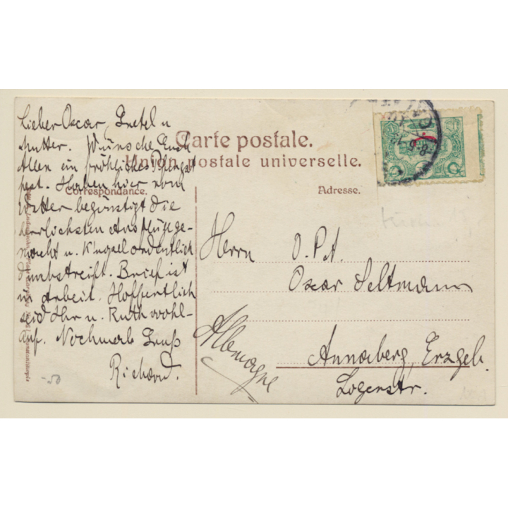 Constantinople - Istanbul / Turkey: Palais Imperial De Dolma Bagtche (Vintage RPPC 1913)