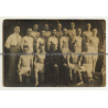 Group Of Young Muscular German Boxers & Trainer (Vintage RPPC ~1930/1940s)