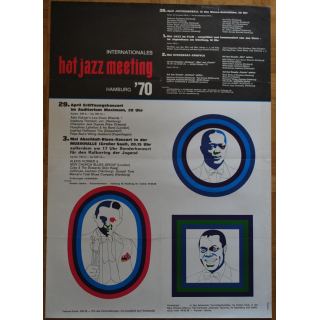 Hot Jazz Meeting Hamburg '70 - Jan Huydt - Alexis Korner... (Vintage Jazz Concert Poster)
