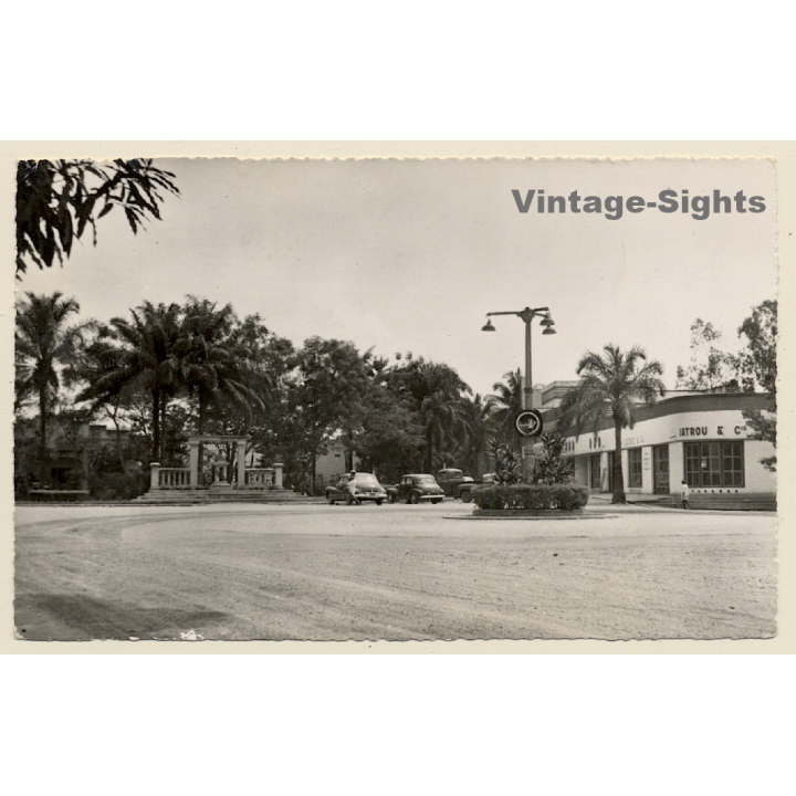 Stanleyville / Congo Belge: Place De La Victorie (Vintage RPPC ~1950s)