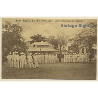 Boma / Congo Belge: Départ De S.A.R. Le Prince Albert (Vintage PC ~1910s)