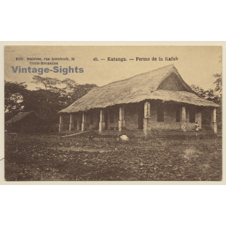 Katanga / Congo Belge: Ferme De La Kafub (Vintage PC ~1910s/1920s)