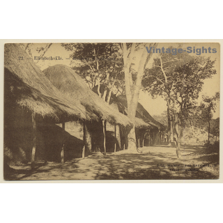 Elisabethville - Lubumbashi / Congo Belge: Maison D'Indigènes (Vintage PC ~1910s/1920s)