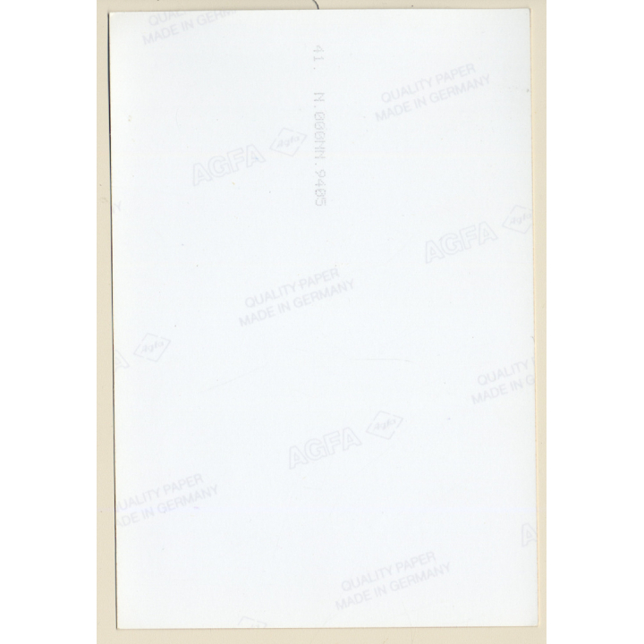 Erotic Study: Brunette Nude Lingers On Couch / Eyes - Legs (Vintage Photo East Germany ~1990s)