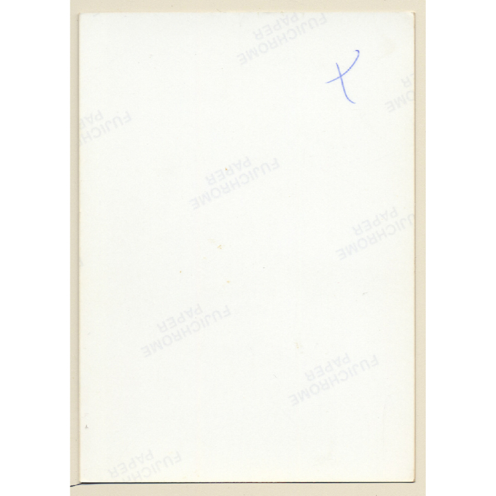 Erotic Study: Slim Brunette Nude On Corduroy Couch / Tan Lines (Vintage Photo East Germany ~1980s)