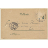 Crailsheim: Schlossplatz - Wilhelmstrasse (Vintage PC Litho 1898)