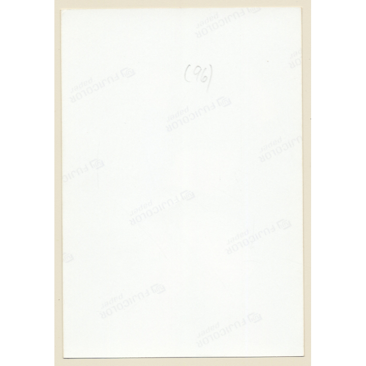 Erotic Study: Rear View Of Semi Nude In Ripped Fishnets / Lacquer Gloves (Vintage Photo East Germany 1990s)