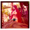 Erotic Study: Busty Nude Wearing Indian Veil*3 (Vintage Diapositive KORENJAK 1970s/1980s)