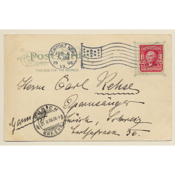 Newport News: Largest Dry Dock In The World - 3 Vessels At Once (Vintage PC 1906)