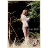 Erotic Study: Natural Semi Nude Female In Forest*3 (Vintage Photo East Germany 1990s)