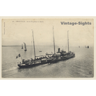 Granville: Aviso Torpilleur La Bombe (Vintage PC ~1910s)