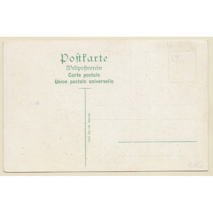 Hamburg Amerika Linie: Rauchsalon - Schnellpostdampfer Deutschland (Vintage PC ~1900s)