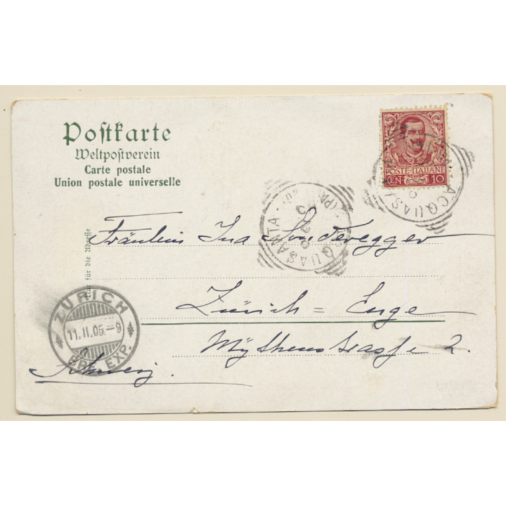 Hamburg-Amerika Linie: SS Prinz Adalbert (Vintage PC 1905)