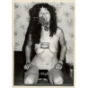 Erotic Study: Slim Natural Dark-Haired Nude*8 / Grapes (Vintage Photo GDR 1970s/1980s)