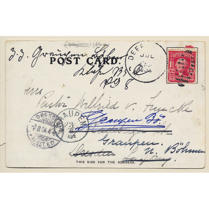 Deerfield / Massachusetts: Meeting & Willard House (Vintage PC 1904)