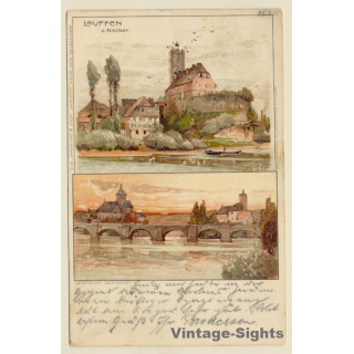 Lauffen Am Neckar: Teilansicht / Brücke (Vintage PC 1904)