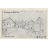 Moronvilliers: Drawing Of Destroyed Village By German Soldier (Vintage PC 1915)