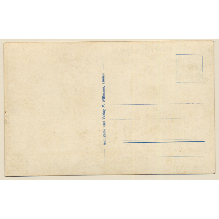 Flughafen Lindau Bodensee: Dornier Wasserflugzeug D-702 (Vintage RPPC ~1930s/1940s)