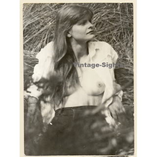 Erotic Study: Natural Long-Haired Nude In The Nature*1 (Vintage Photo GDR 1980s)