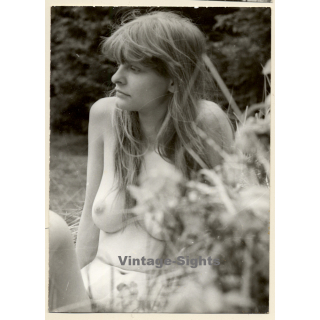 Erotic Study: Natural Long-Haired Nude In The Nature*2 (Vintage Photo GDR 1980s)