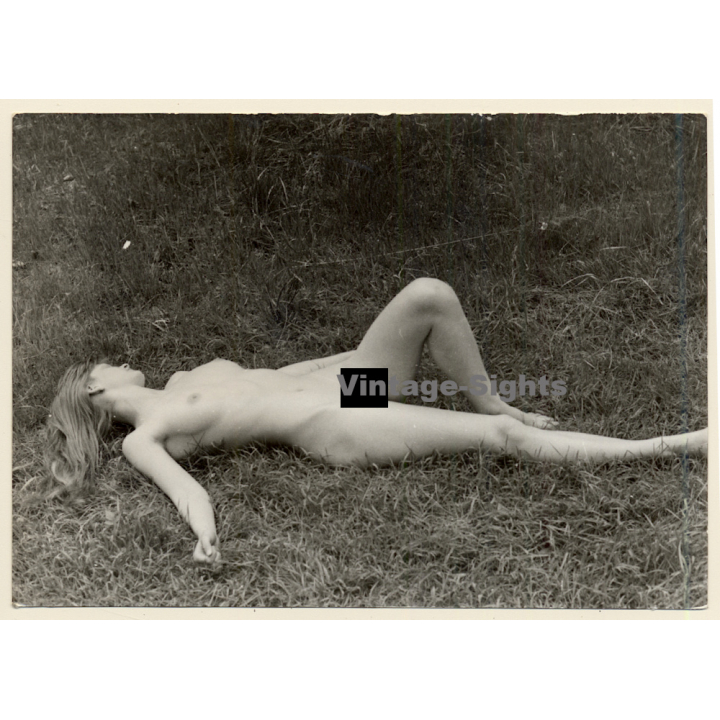 Erotic Study: Natural Long-Haired Nude In The Nature*10 (Vintage Photo GDR 1980s)