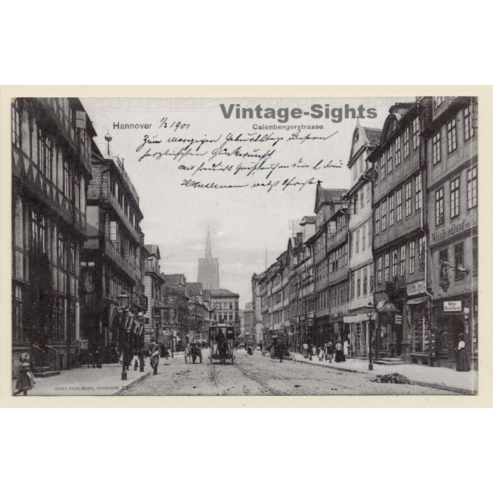 Hannover / Germany: Calenbergstrasse (Vintage PC 1901)