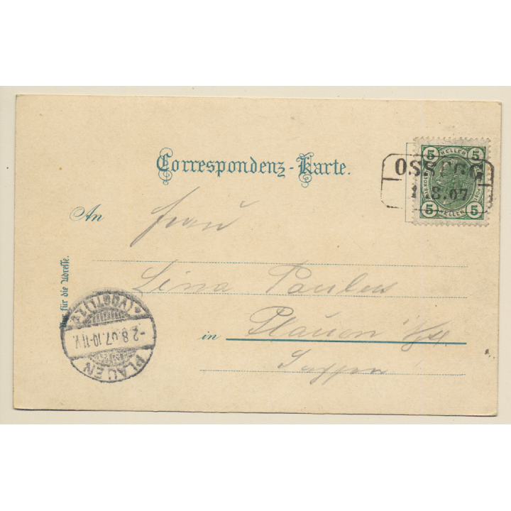 Ossegg - Osek / Czechia: Panorama View (Vintage PC 1907)