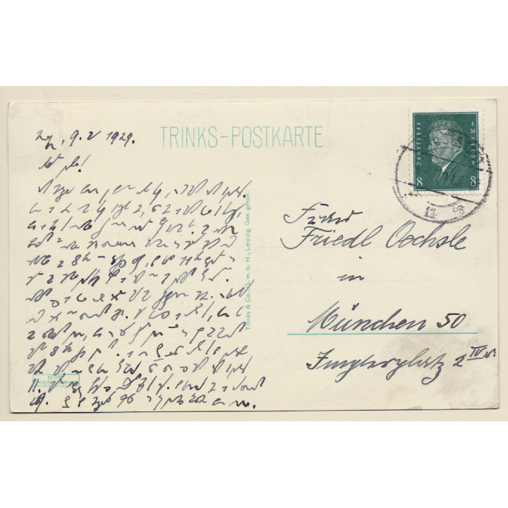 Ingolstadt: Gouverments-Platz (Vintage RPPC 1929)